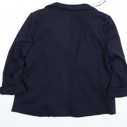 Wallis Womens Blue   Jacket Blazer Size 14