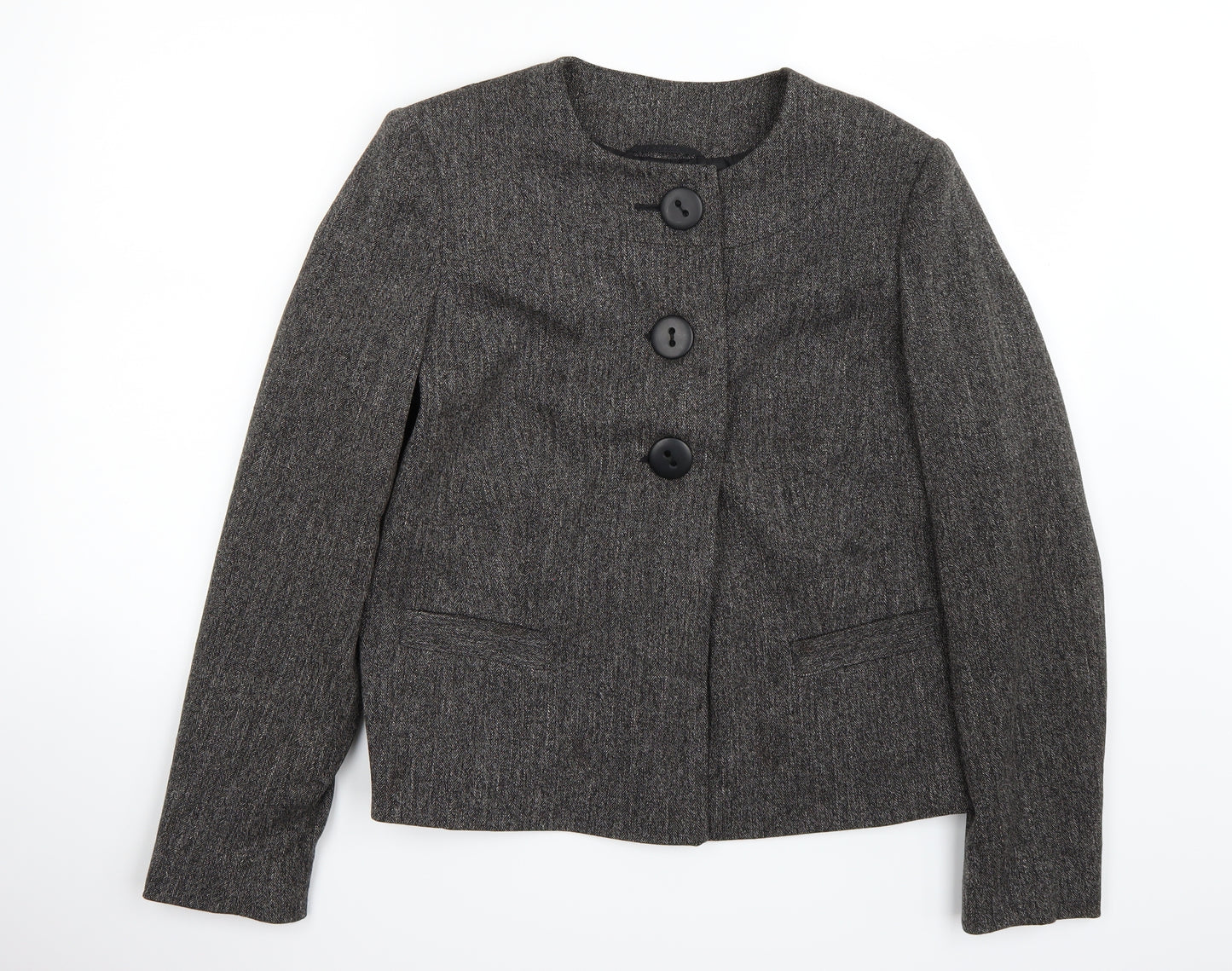 M&Co Womens Grey   Jacket Coat Size 14