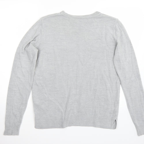 Marks and Spencer Womens Grey   Pullover Jumper Size 14