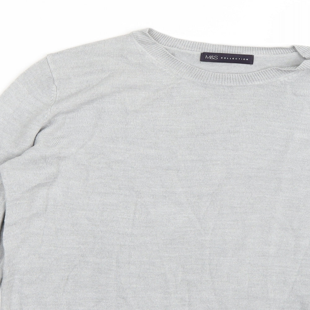 Marks and Spencer Womens Grey   Pullover Jumper Size 14