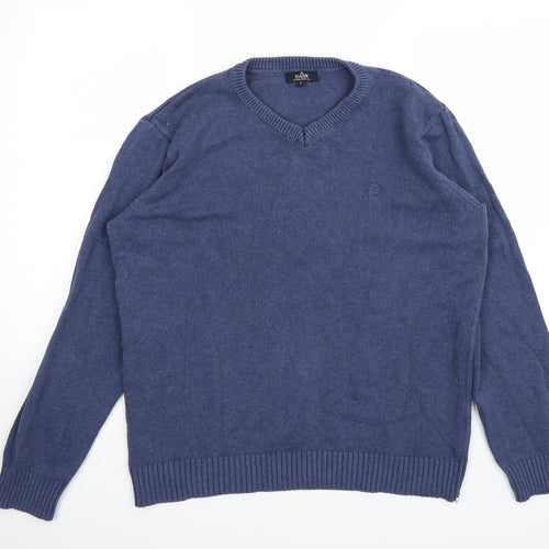 Easy Mens Blue   Pullover Jumper Size L