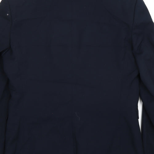 Preworn Mens Blue   Jacket Suit Jacket Size 38