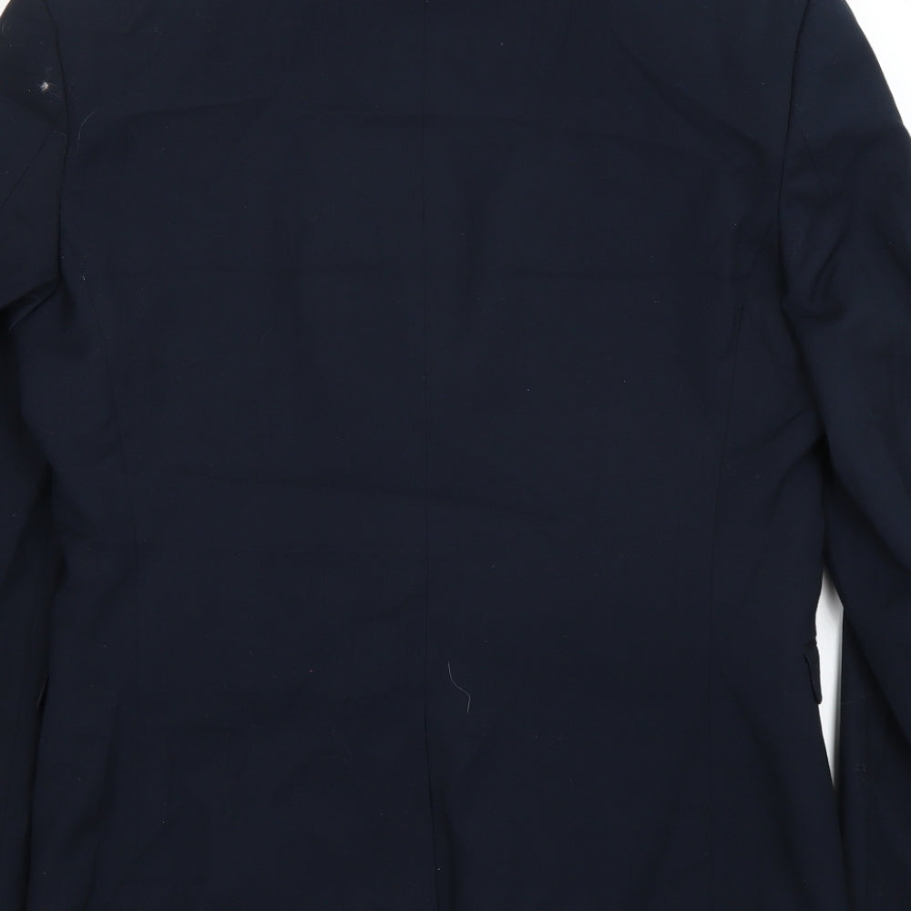 Preworn Mens Blue   Jacket Suit Jacket Size 38