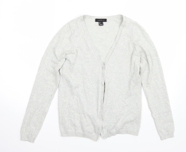 Primark Womens Grey Cardigan Jumper Size 8