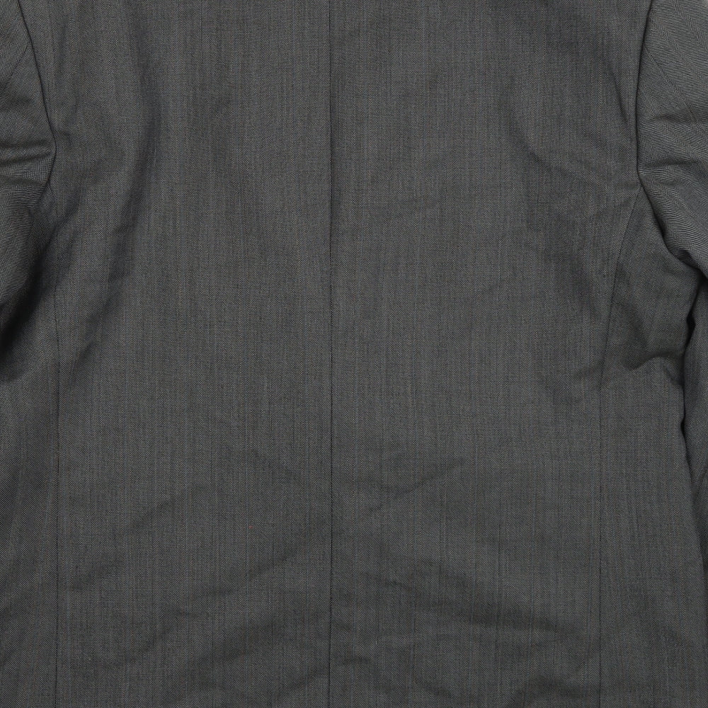 Crombie Mens Grey   Jacket Suit Jacket Size 36