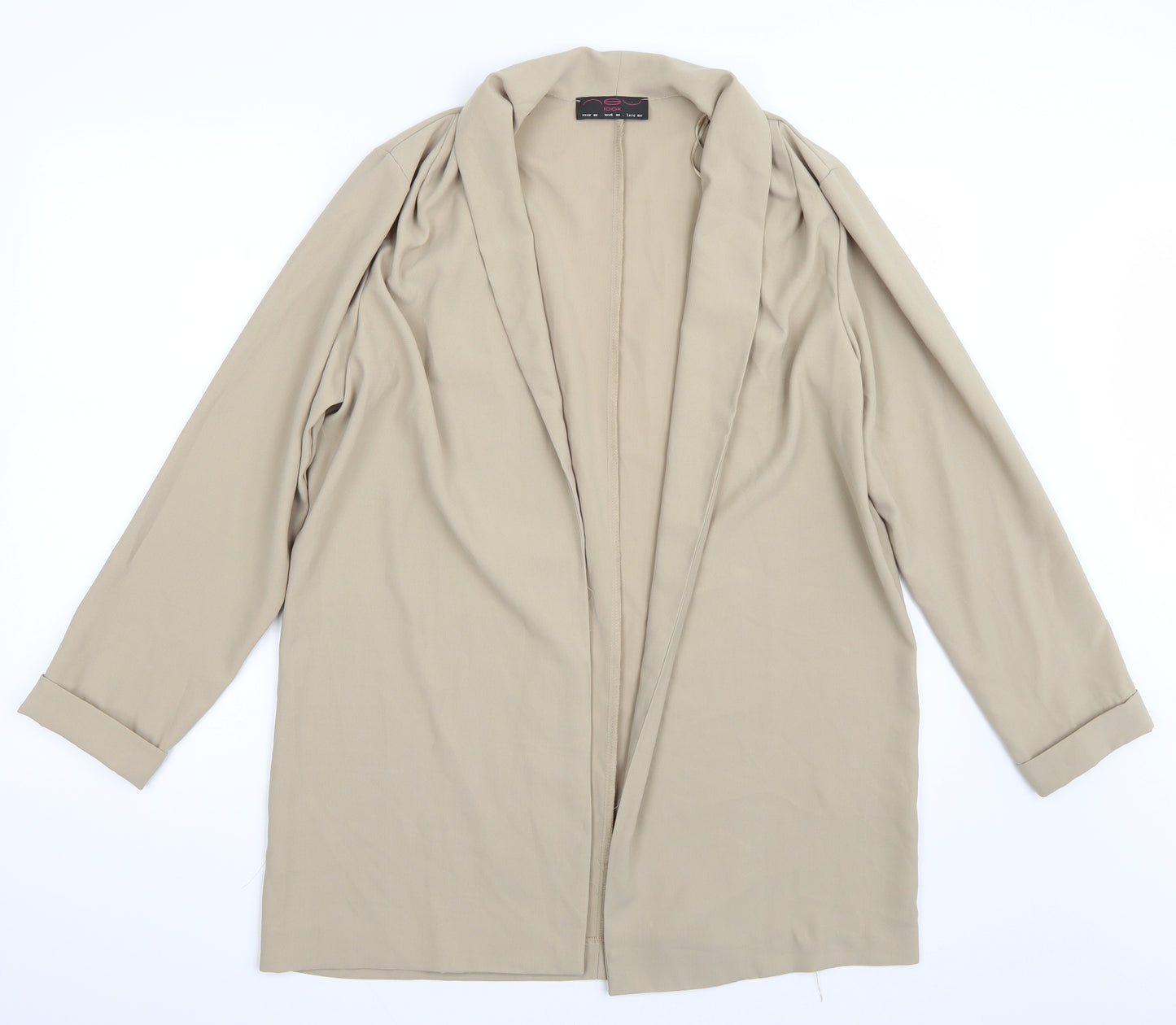Newlook Womens Beige   Jacket Blazer Size 12