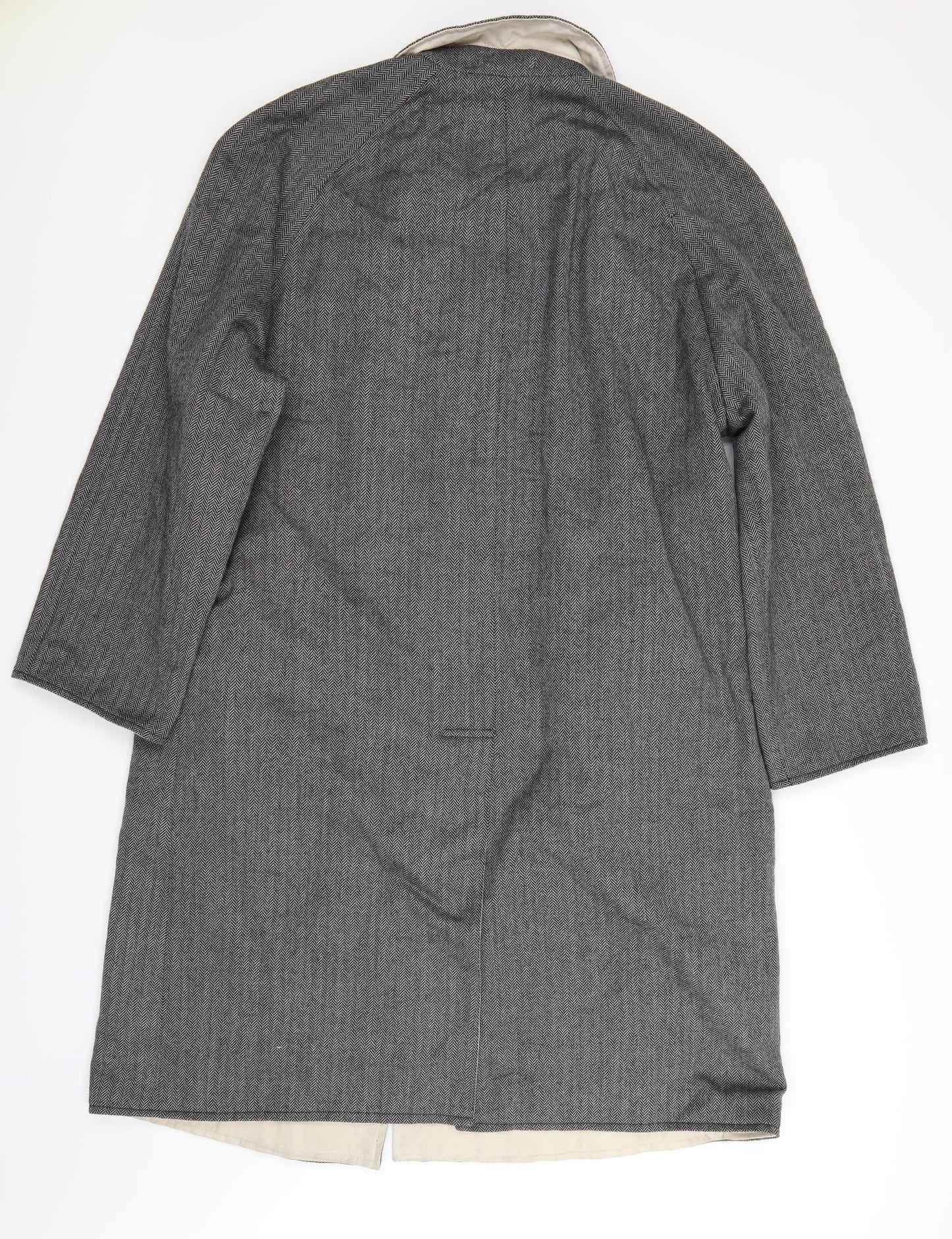 Austin Reid Mens Grey   Trench Coat Coat Size 42