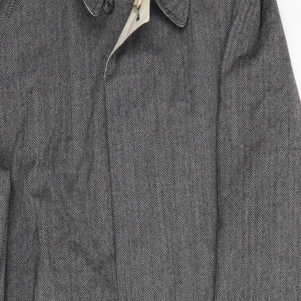 Austin Reid Mens Grey   Trench Coat Coat Size 42