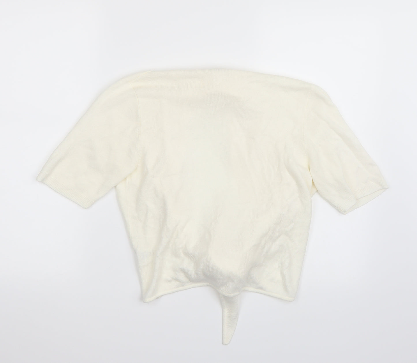 TU Womens White   Cardigan Jumper Size 14