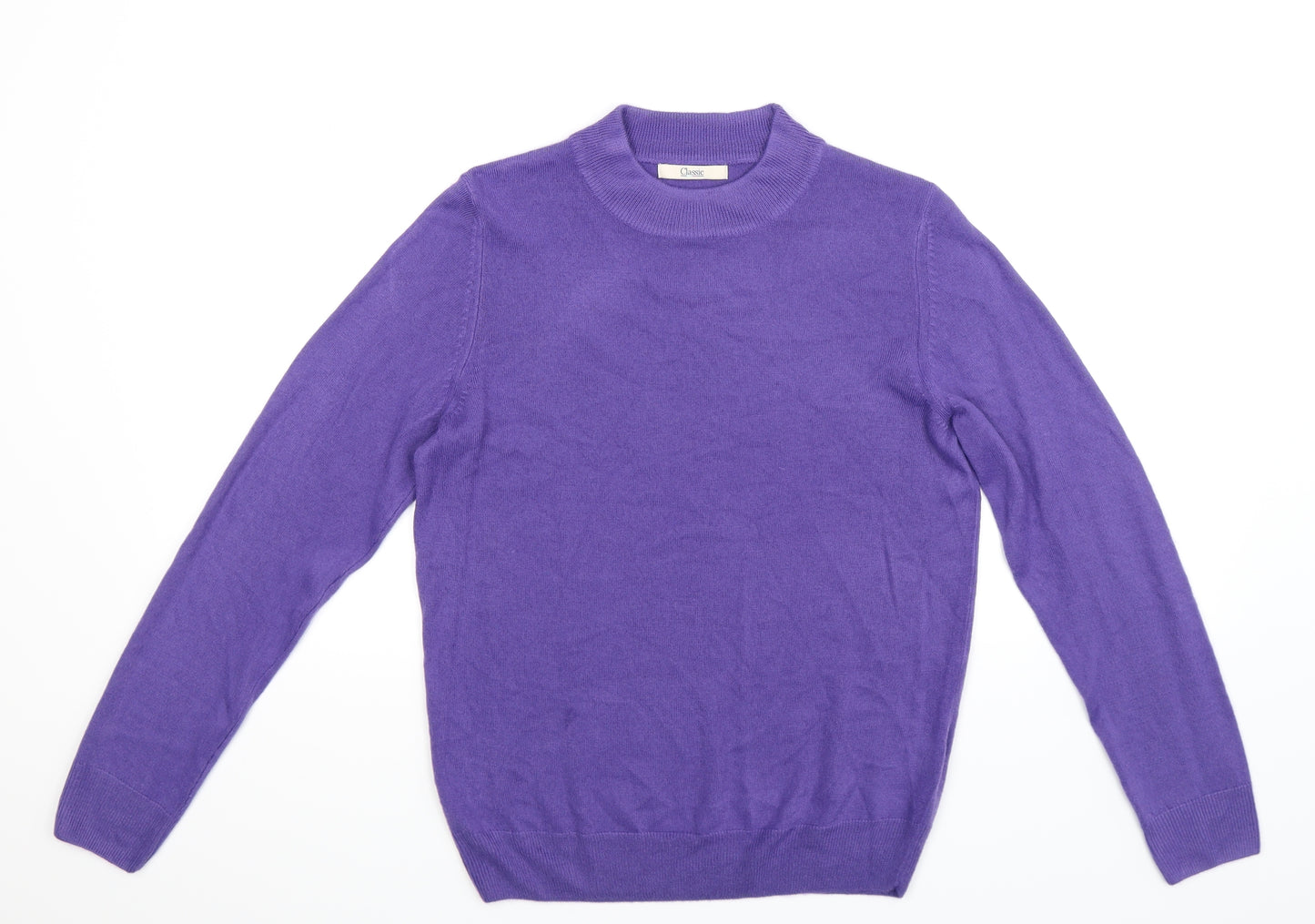 Marks and Spencer Womens Purple  Knit Pullover Jumper Size 10