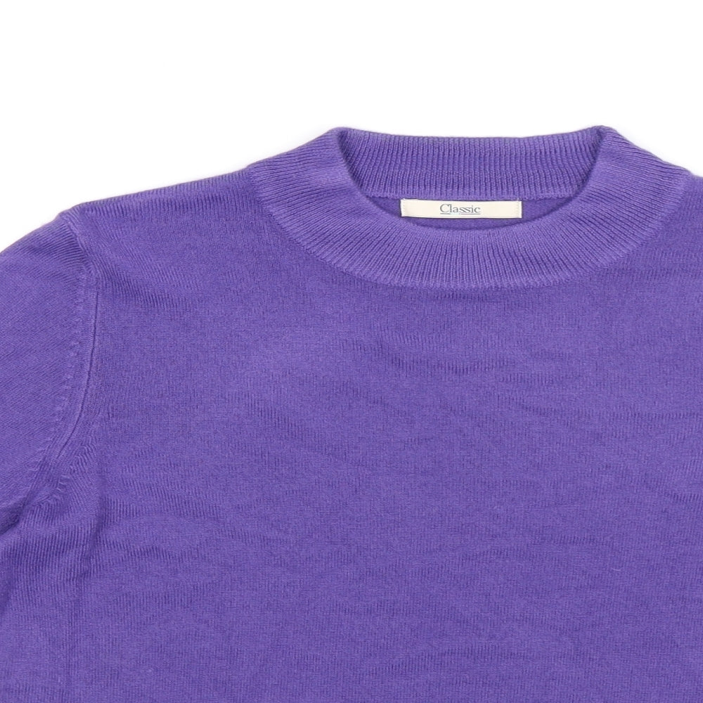 Marks and Spencer Womens Purple  Knit Pullover Jumper Size 10