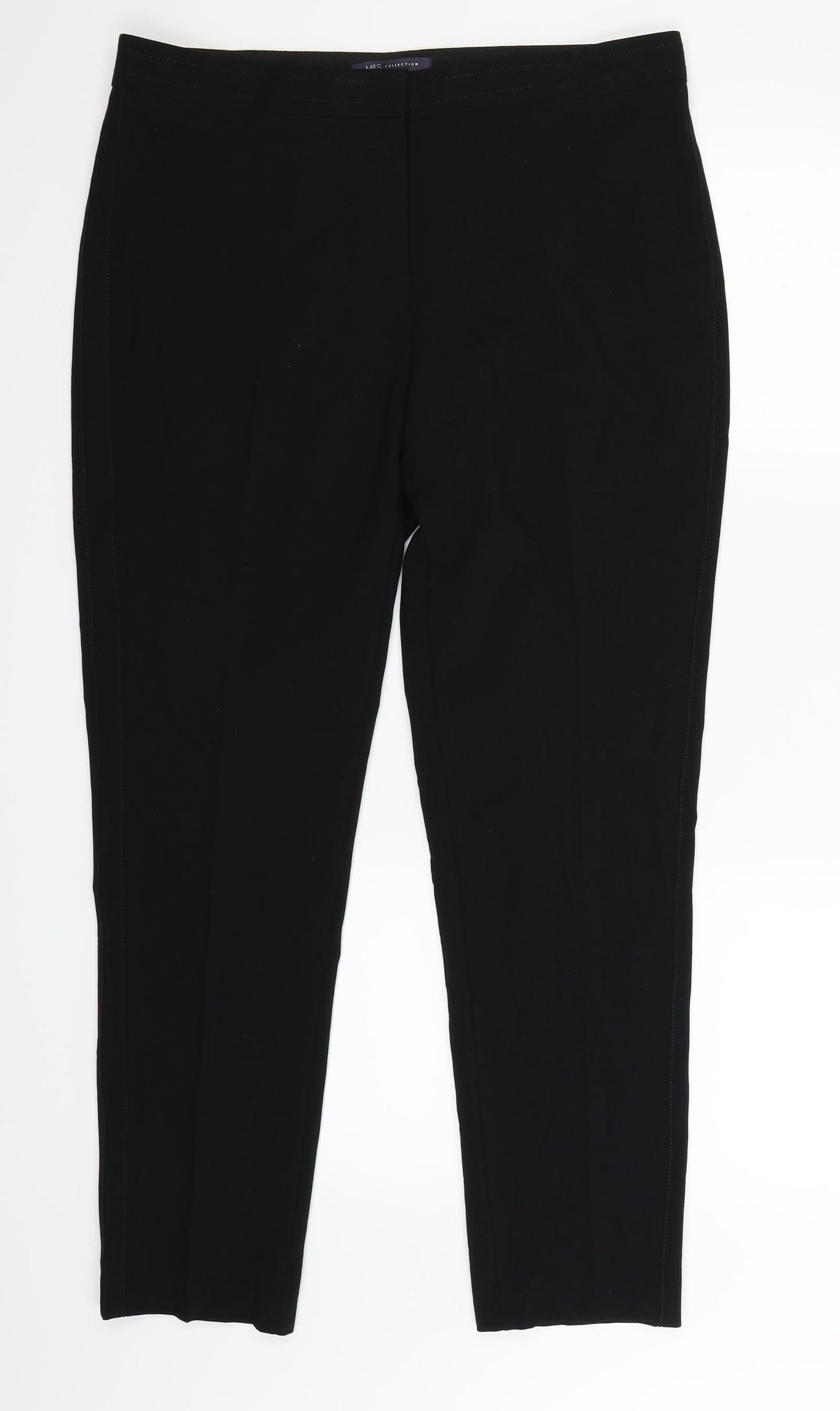 Marks and Spencer Womens Black   Trousers  Size 14 L29 in