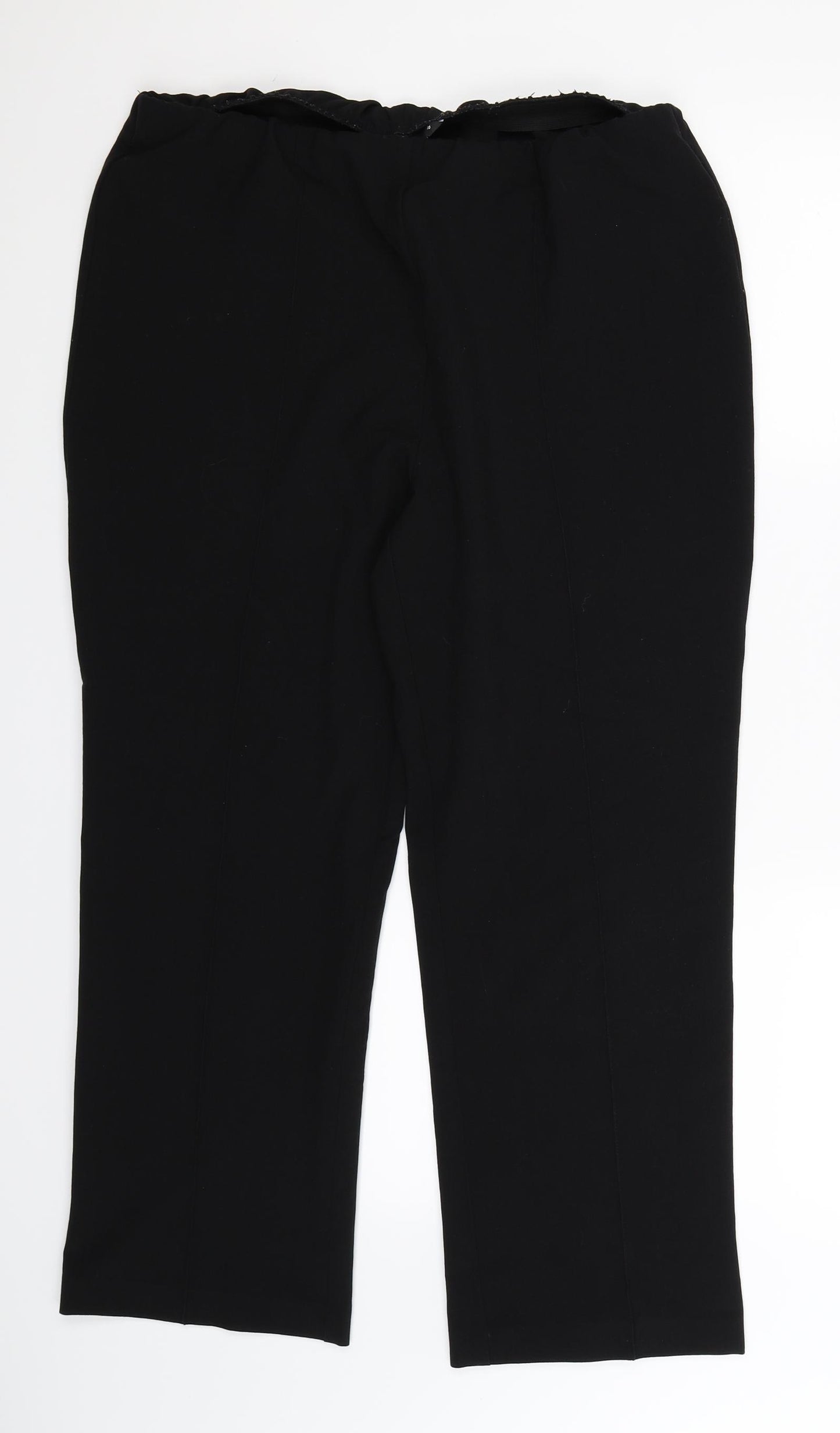 BM Womens Black   Trousers  Size 16 L26 in