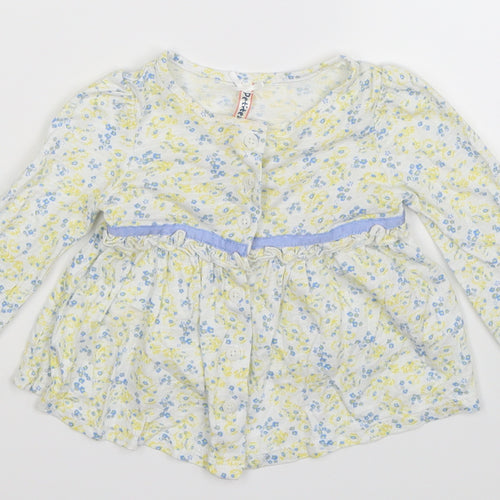 St Bernard Girls White Floral  Fit & Flare  Size 6-9 Months