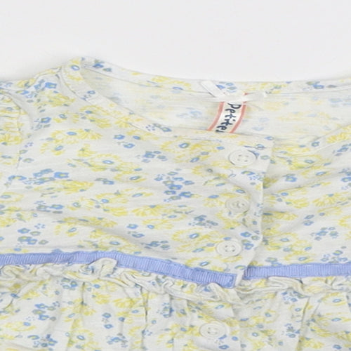 St Bernard Girls White Floral  Fit & Flare  Size 6-9 Months