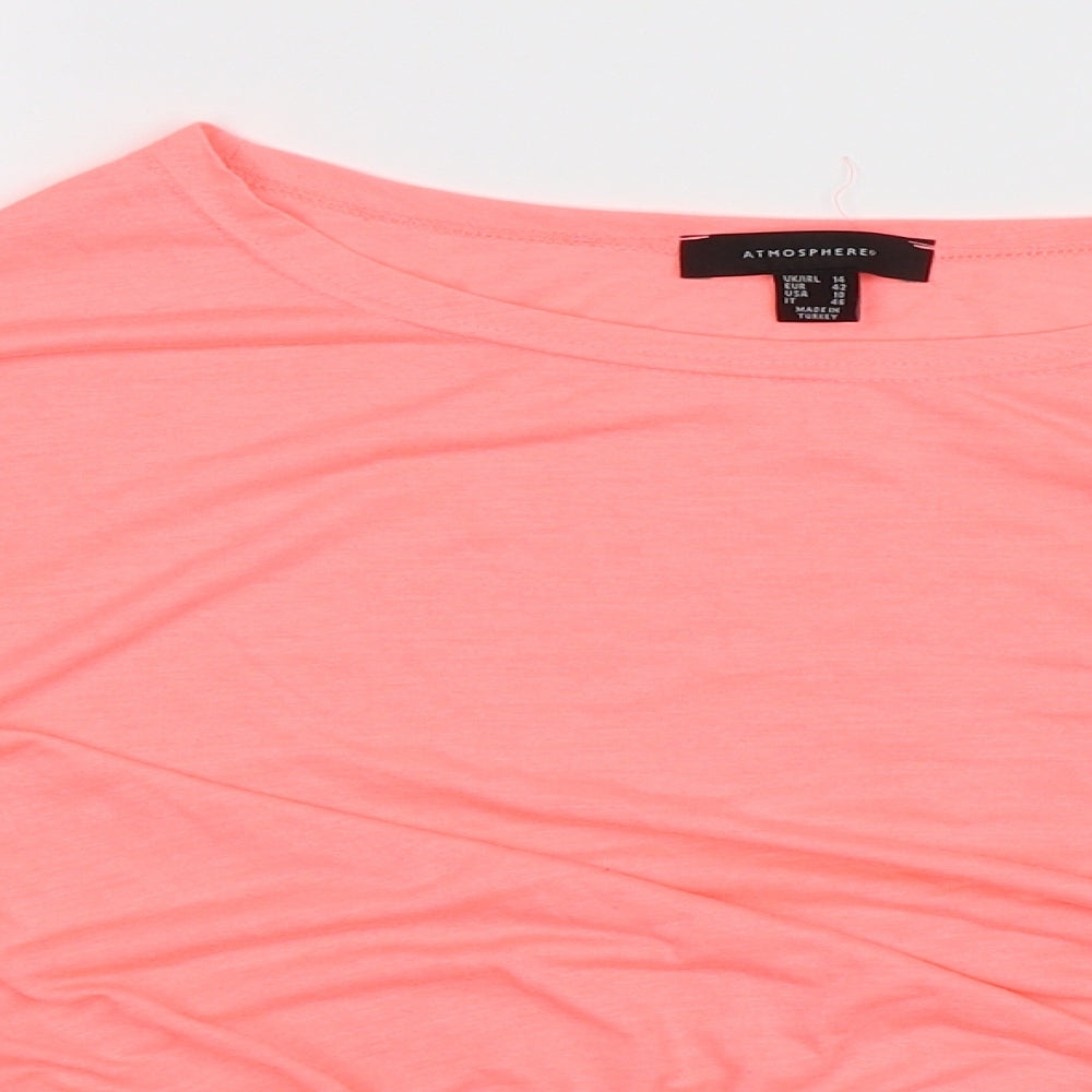 Atmosphere Womens Pink   Basic T-Shirt Size 14  - Oversized