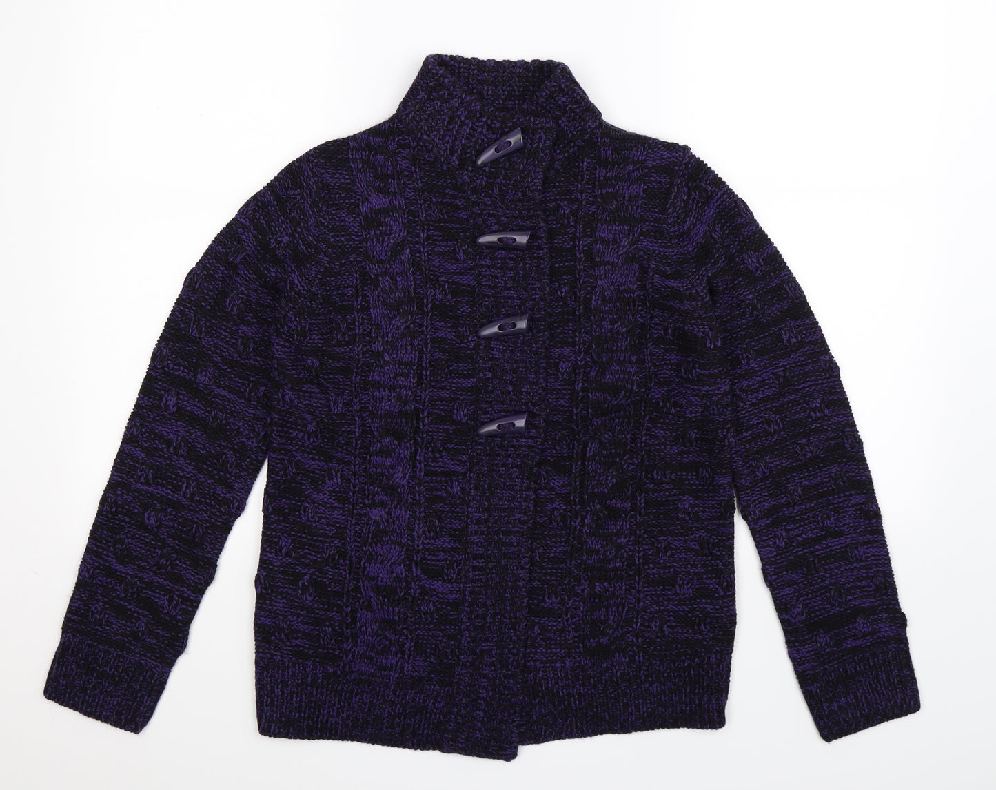 Debenhams Womens Purple  Knit Cardigan Jumper Size 10