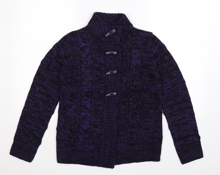 Debenhams Womens Purple  Knit Cardigan Jumper Size 10