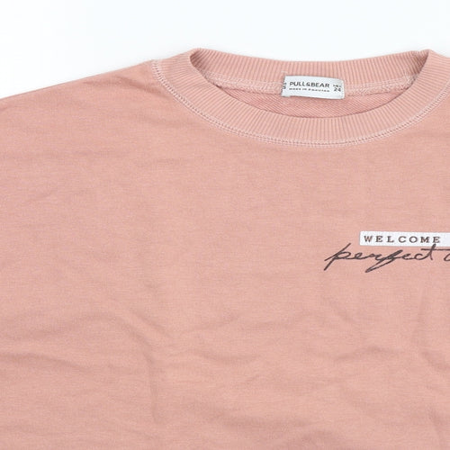Pull&Bear Womens Beige   Pullover Sweatshirt Size XS  - Oversized