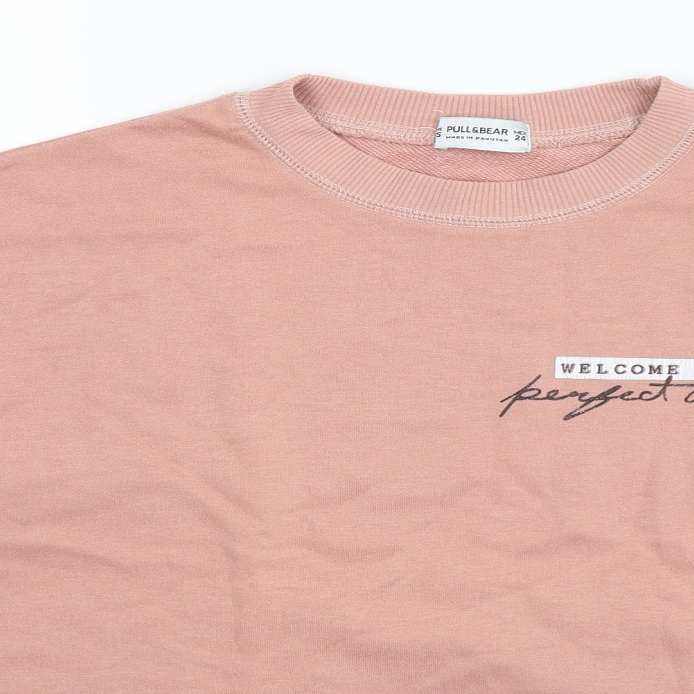Pull&Bear Womens Beige   Pullover Sweatshirt Size XS  - Oversized