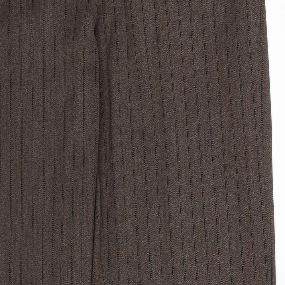 John Richmond Womens Grey Striped  Trousers  Size 10 L31 in
