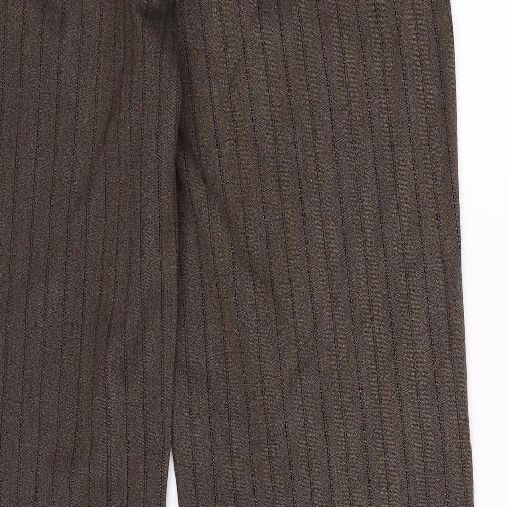 John Richmond Womens Grey Striped  Trousers  Size 10 L31 in