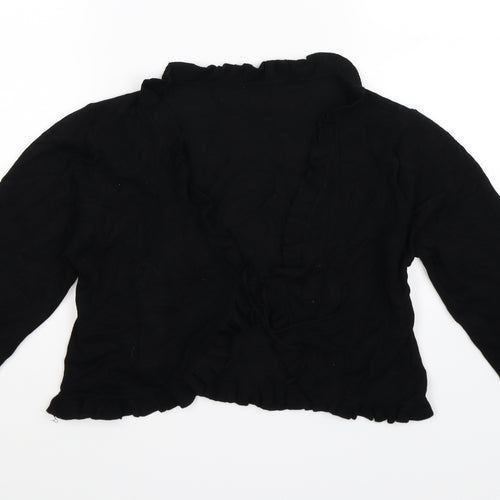 Wallis Womens Black  Knit Cardigan Jumper Size 10