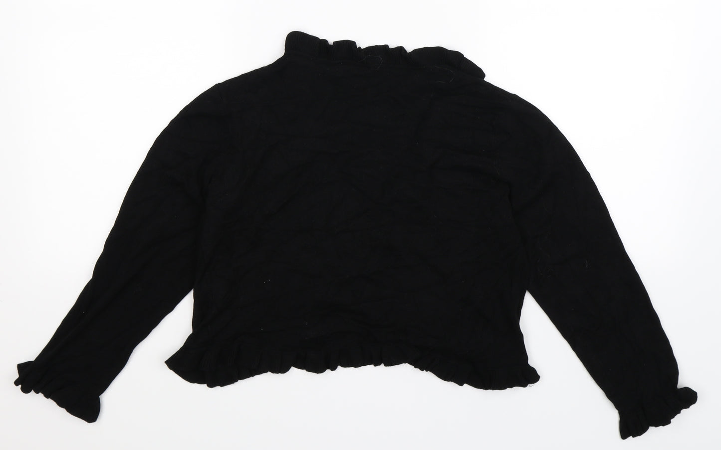 Wallis Womens Black  Knit Cardigan Jumper Size 10