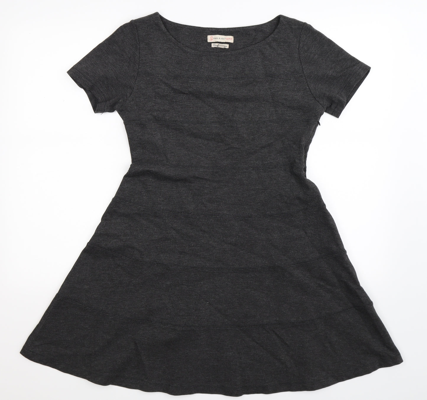 PAUL & JOE Womens Grey   Fit & Flare  Size 10