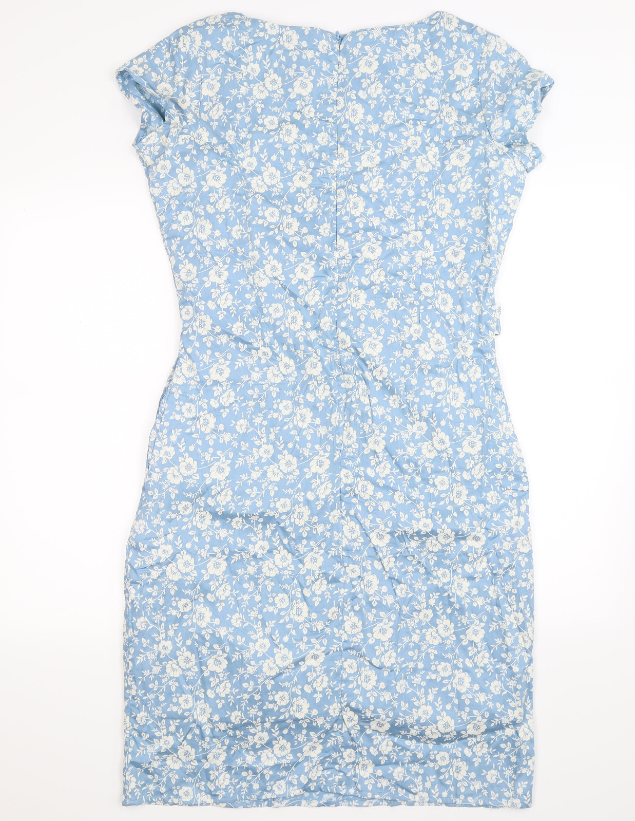 Blueberry Womens Blue Floral  Bodycon  Size 10