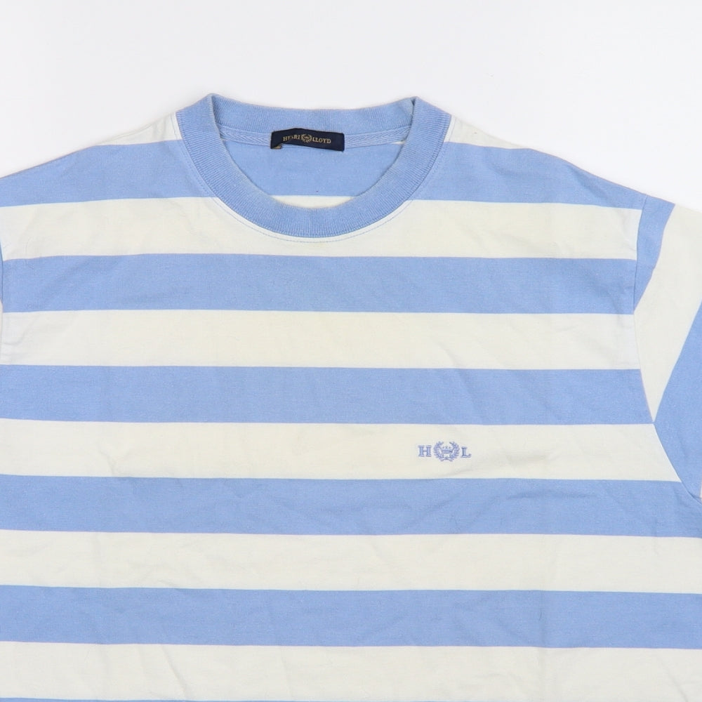 Henri Lloyd Mens Multicoloured Striped   T-Shirt Size L