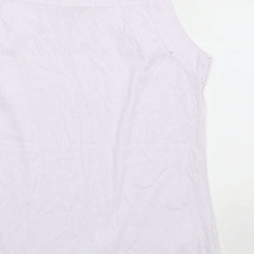 Guodil Womens White   Basic Tank Size XL