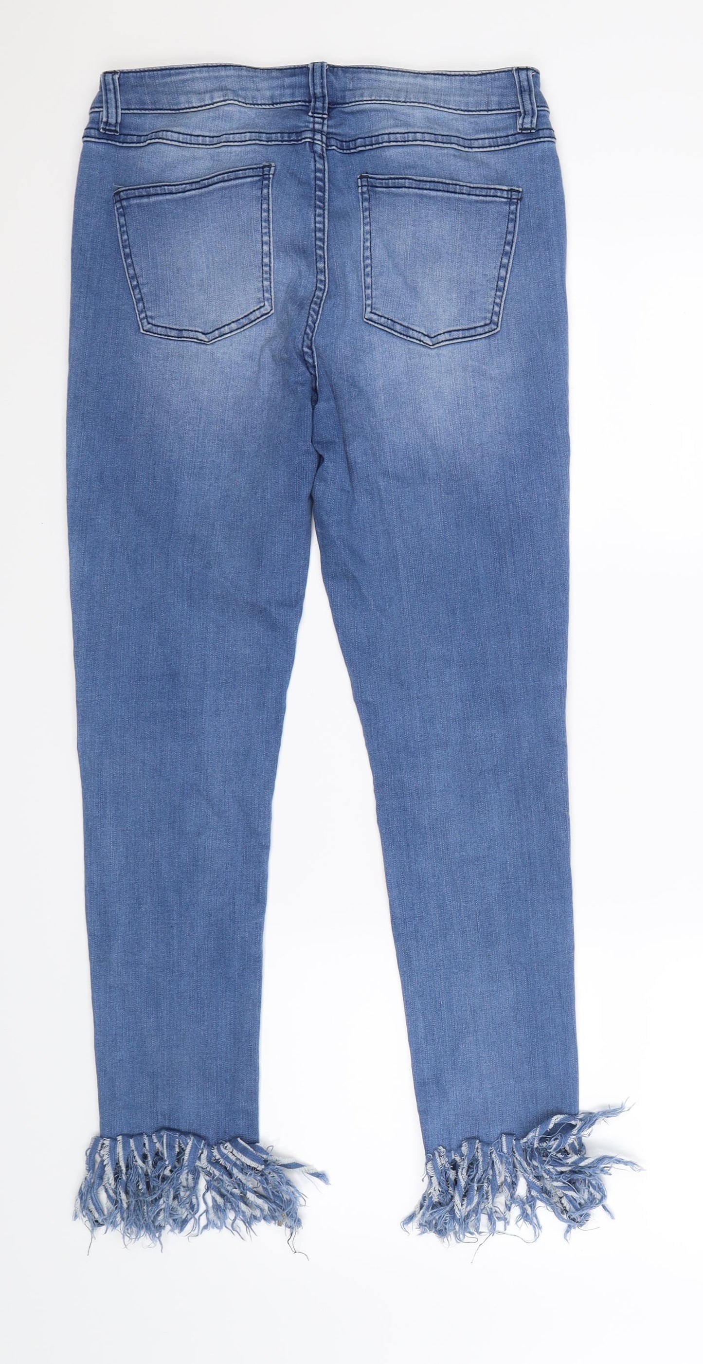 Chelsea & Violet Womens Blue  Denim Skinny Jeans Size 28 in L26 in