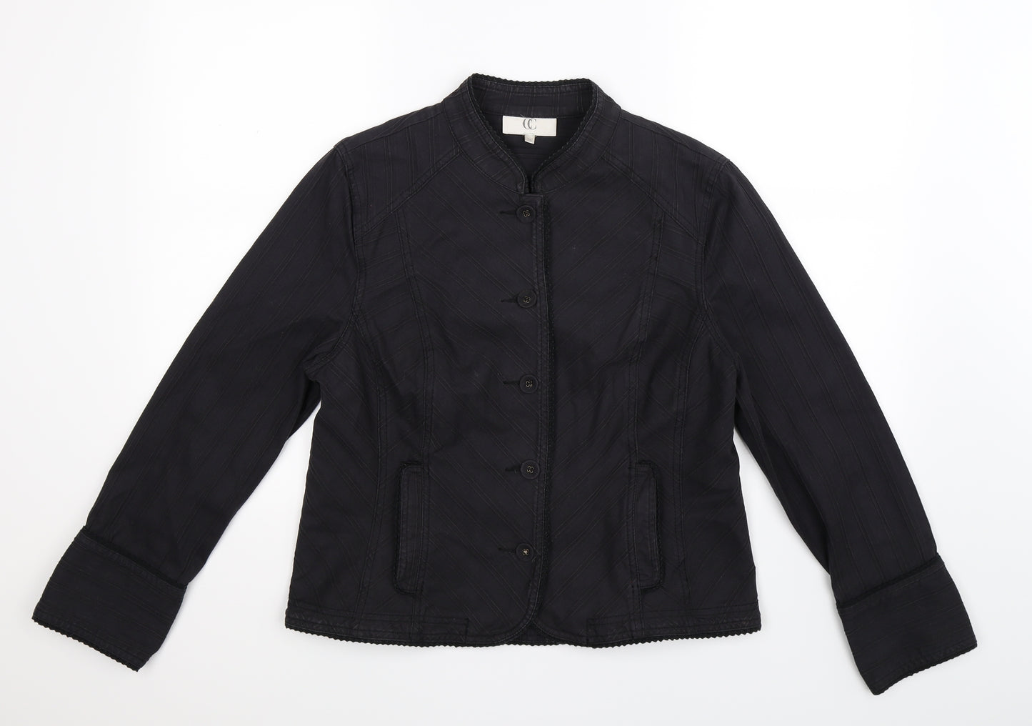CC Womens Black   Jacket Blazer Size 14