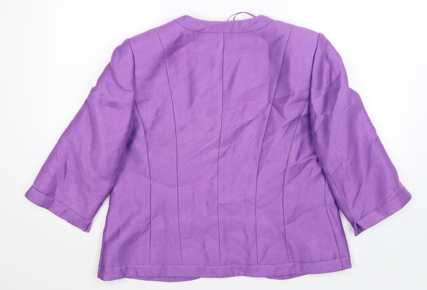 Jacques Vert Womens Purple   Jacket Blazer Size 18