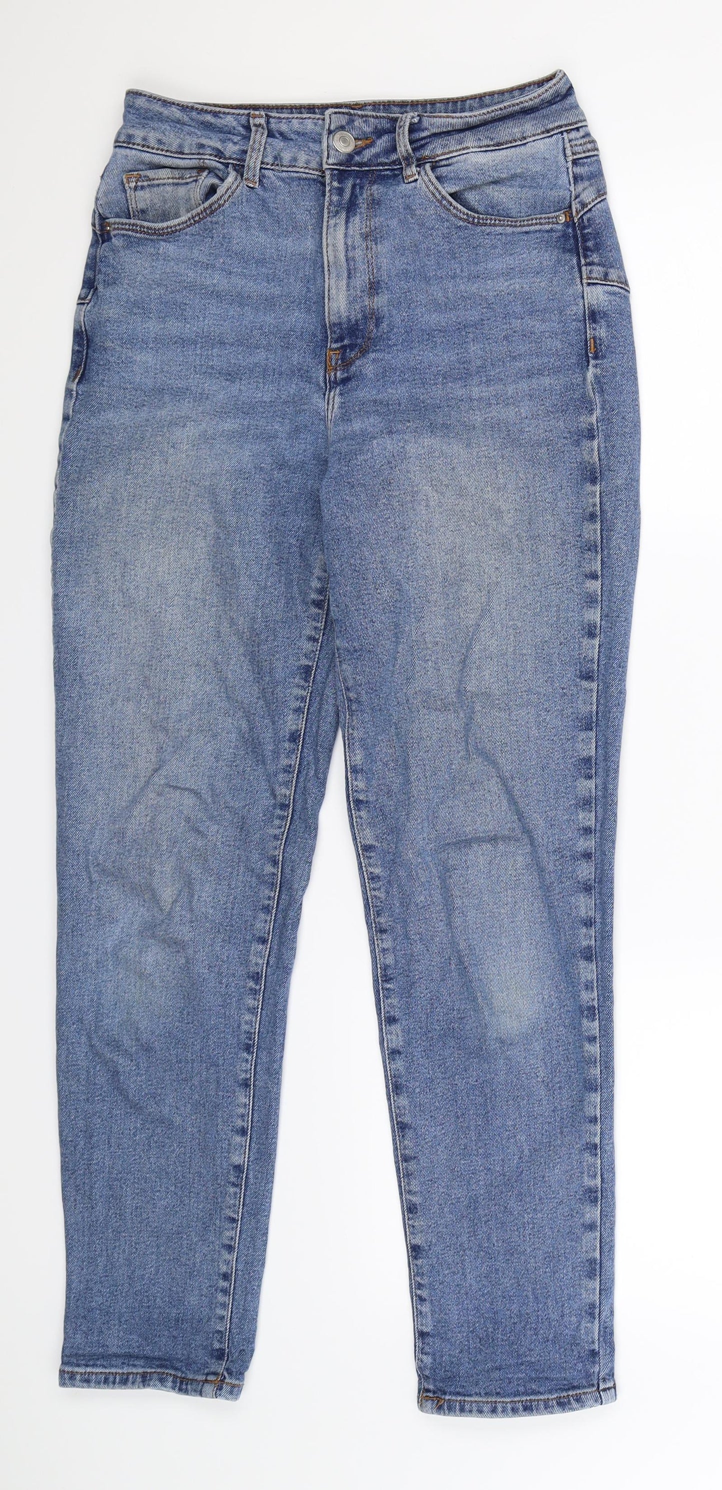 New Look Womens Blue  Denim Straight Jeans Size 8 L27 in