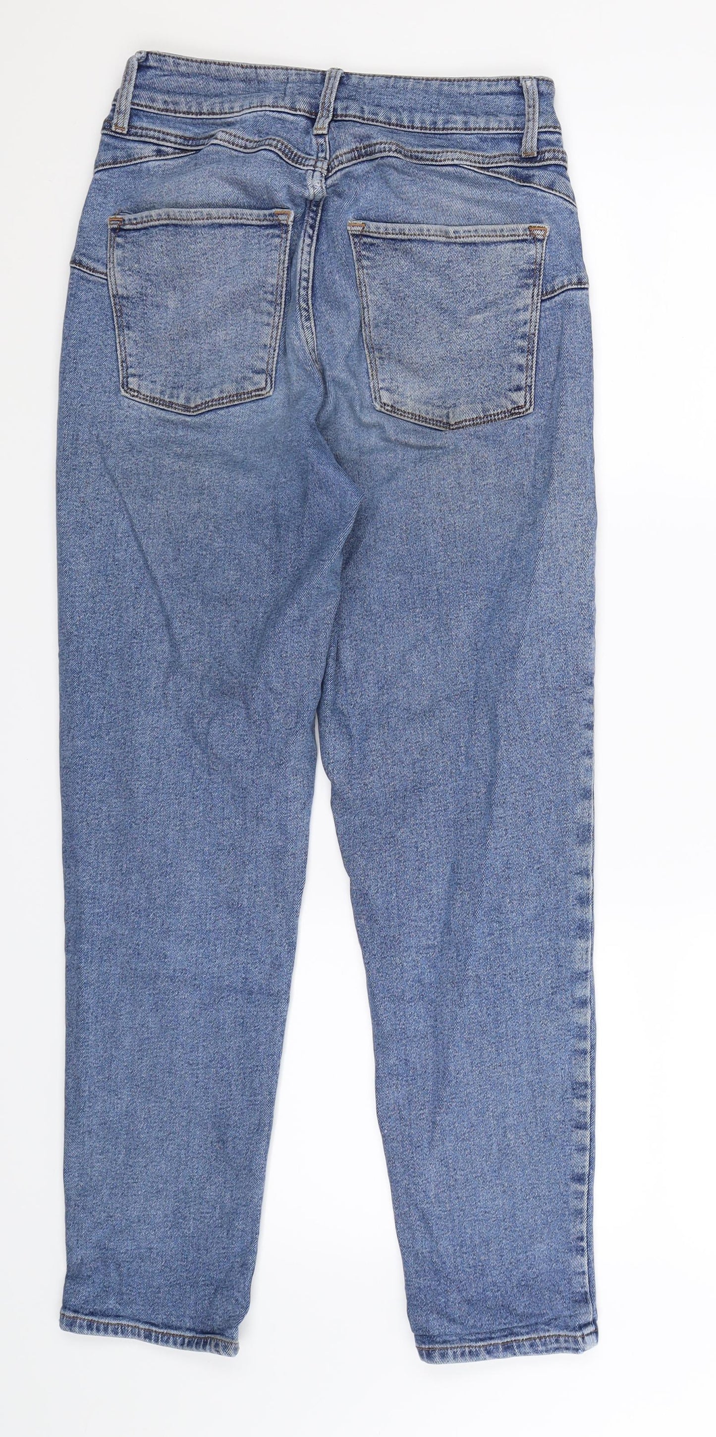 New Look Womens Blue  Denim Straight Jeans Size 8 L27 in
