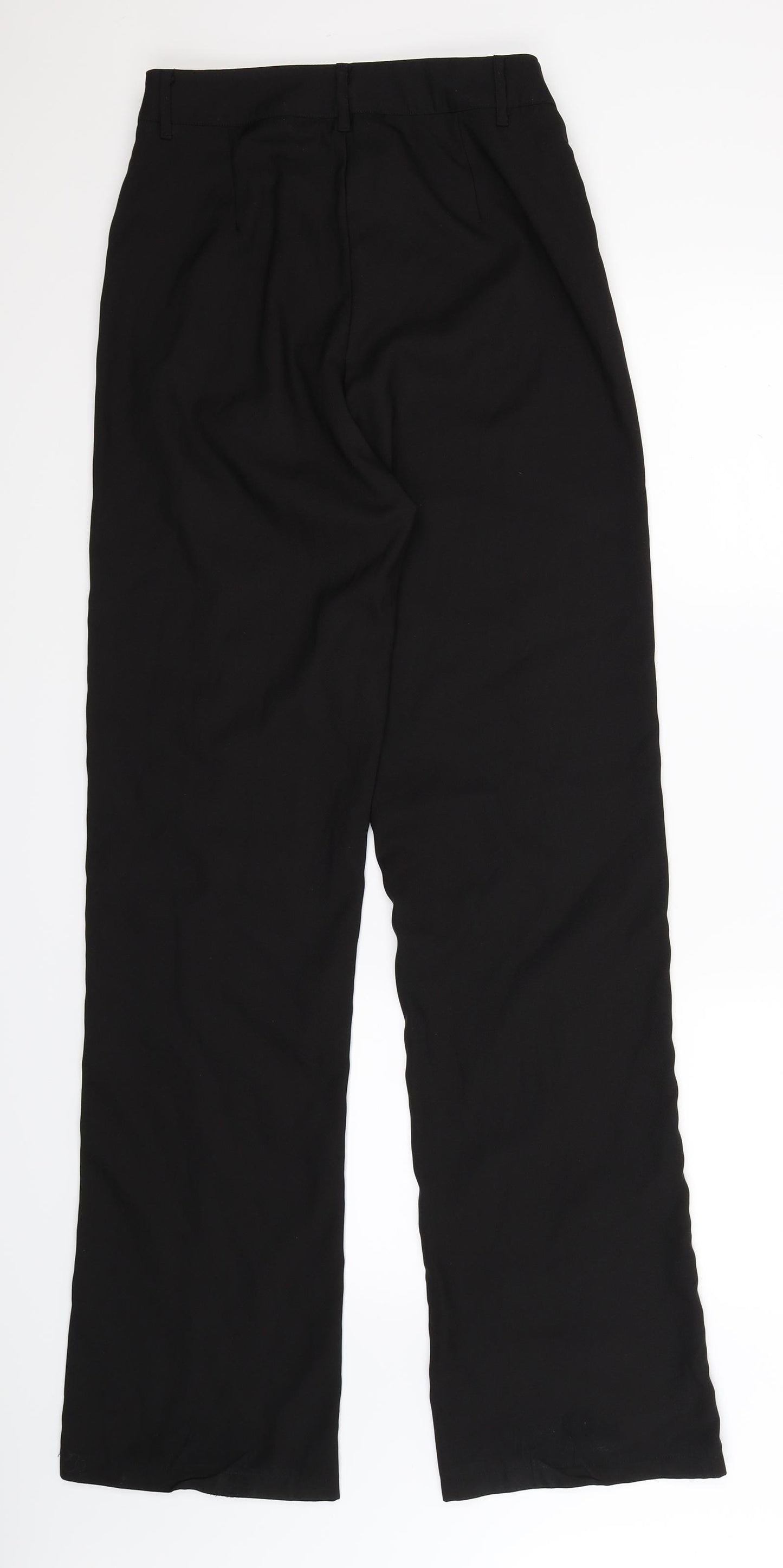 PRETTYLITTLETHING Womens Black   Trousers  Size 10 L34 in
