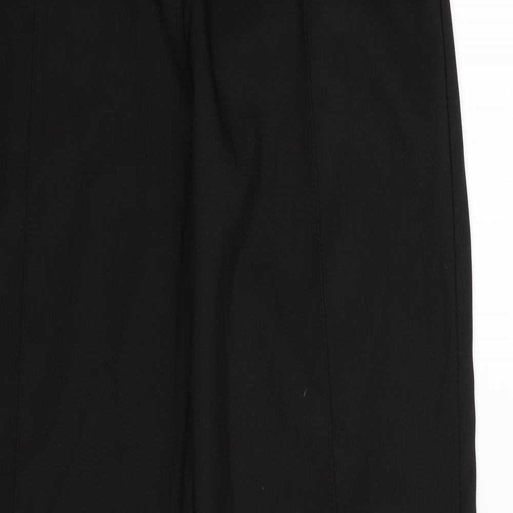 PRETTYLITTLETHING Womens Black   Trousers  Size 10 L34 in