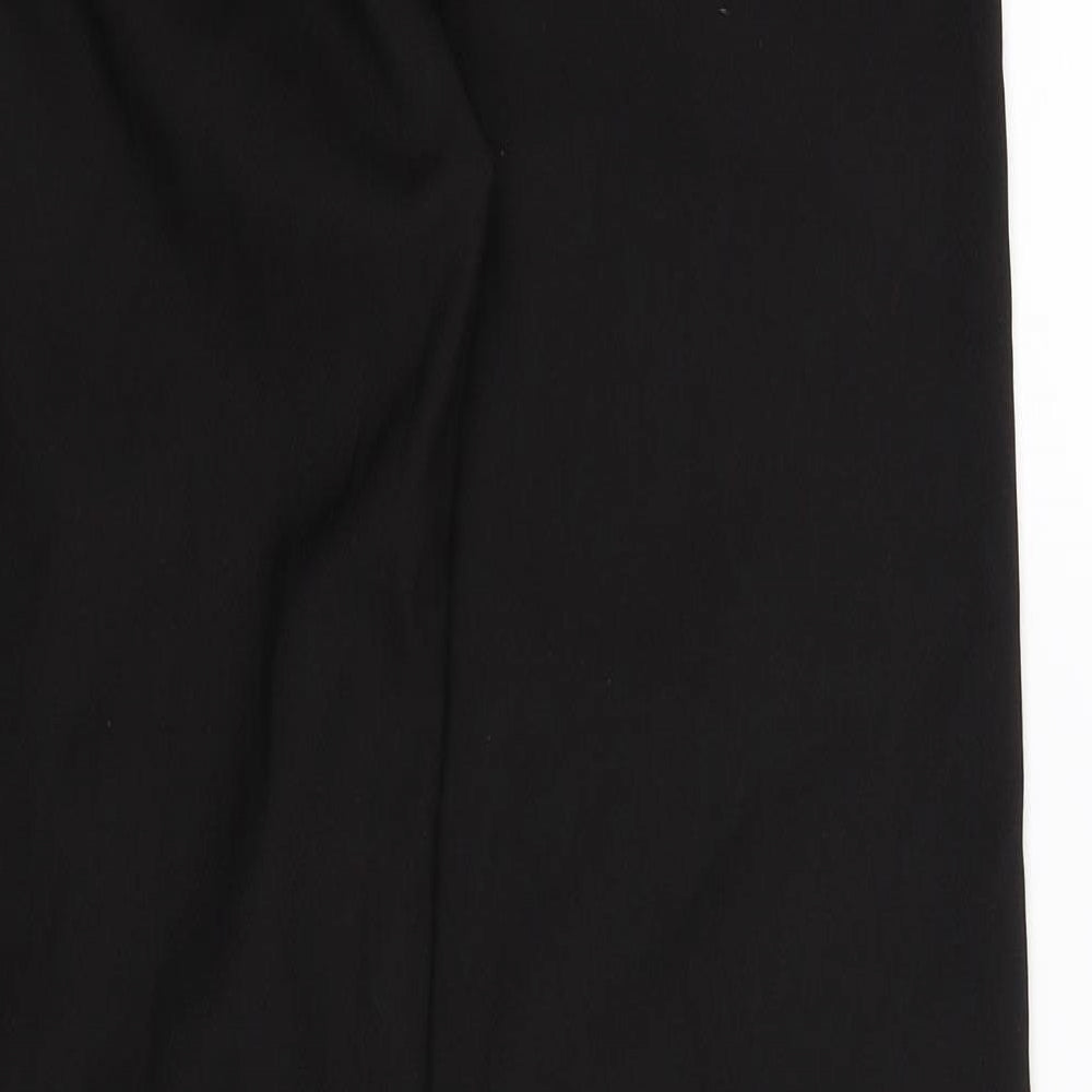 PRETTYLITTLETHING Womens Black   Trousers  Size 10 L34 in