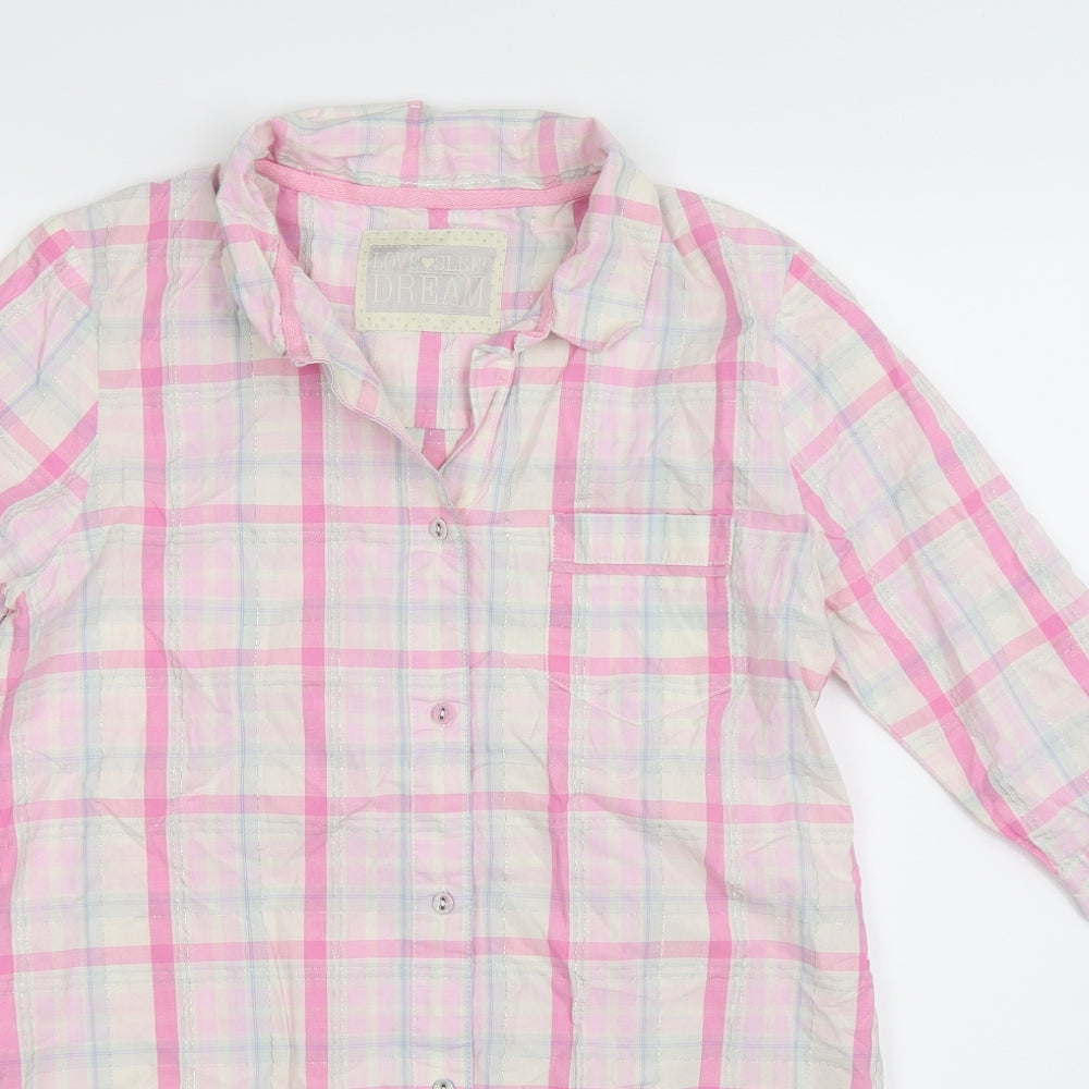 Matalan Womens Multicoloured Check  Top Nightshirt Size 10
