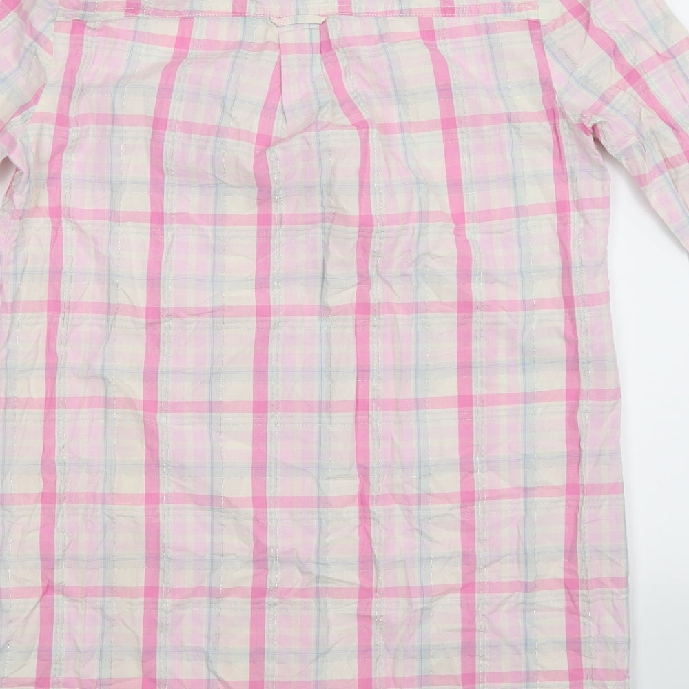 Matalan Womens Multicoloured Check  Top Nightshirt Size 10