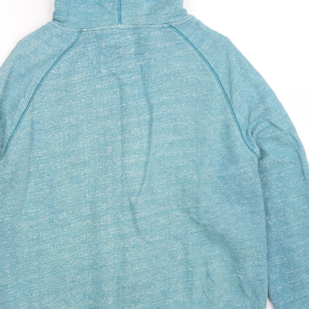 Cedar Wood State Mens Blue   Full Zip Hoodie Size L