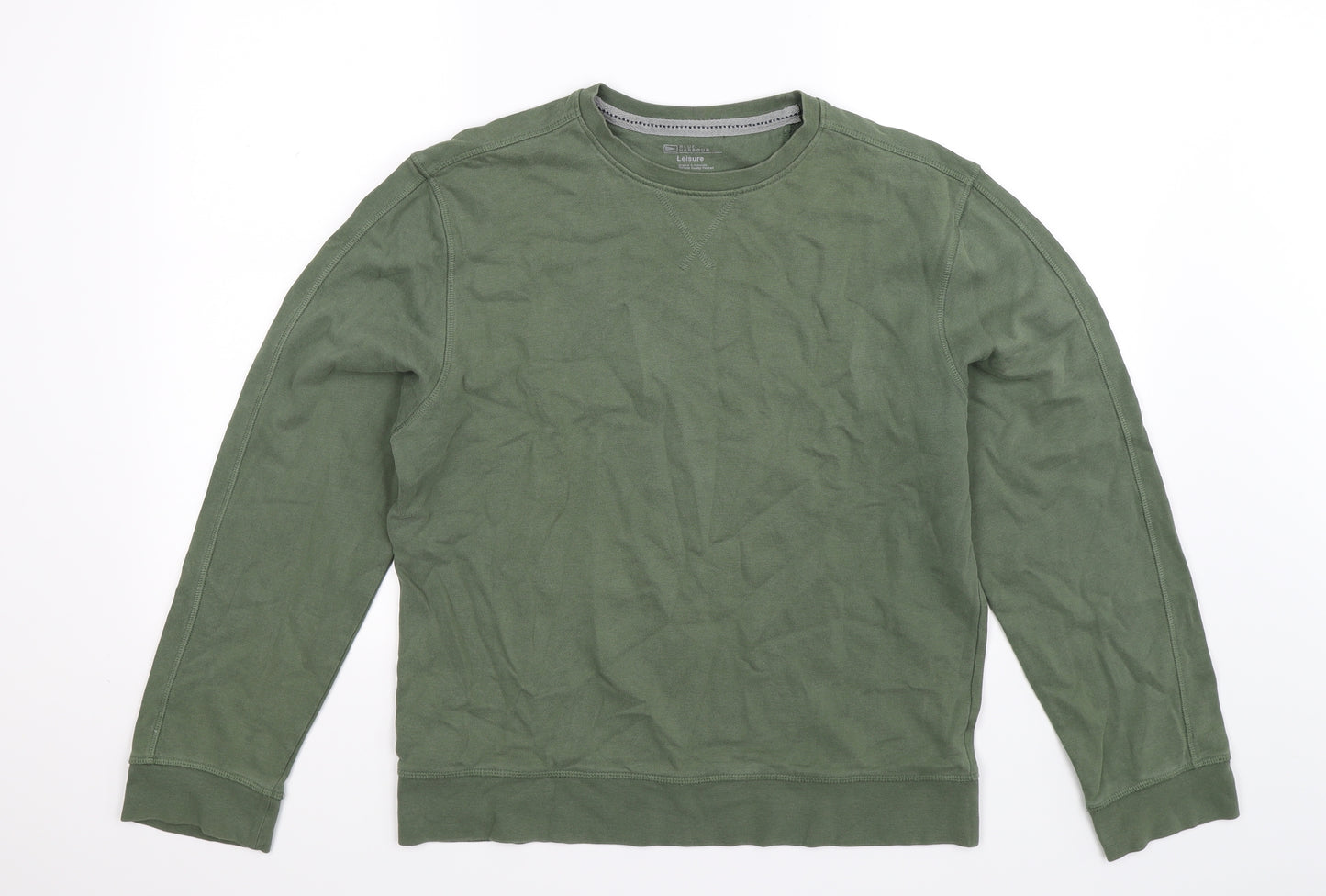 Blue Harbour Mens Green   Pullover Sweatshirt Size S