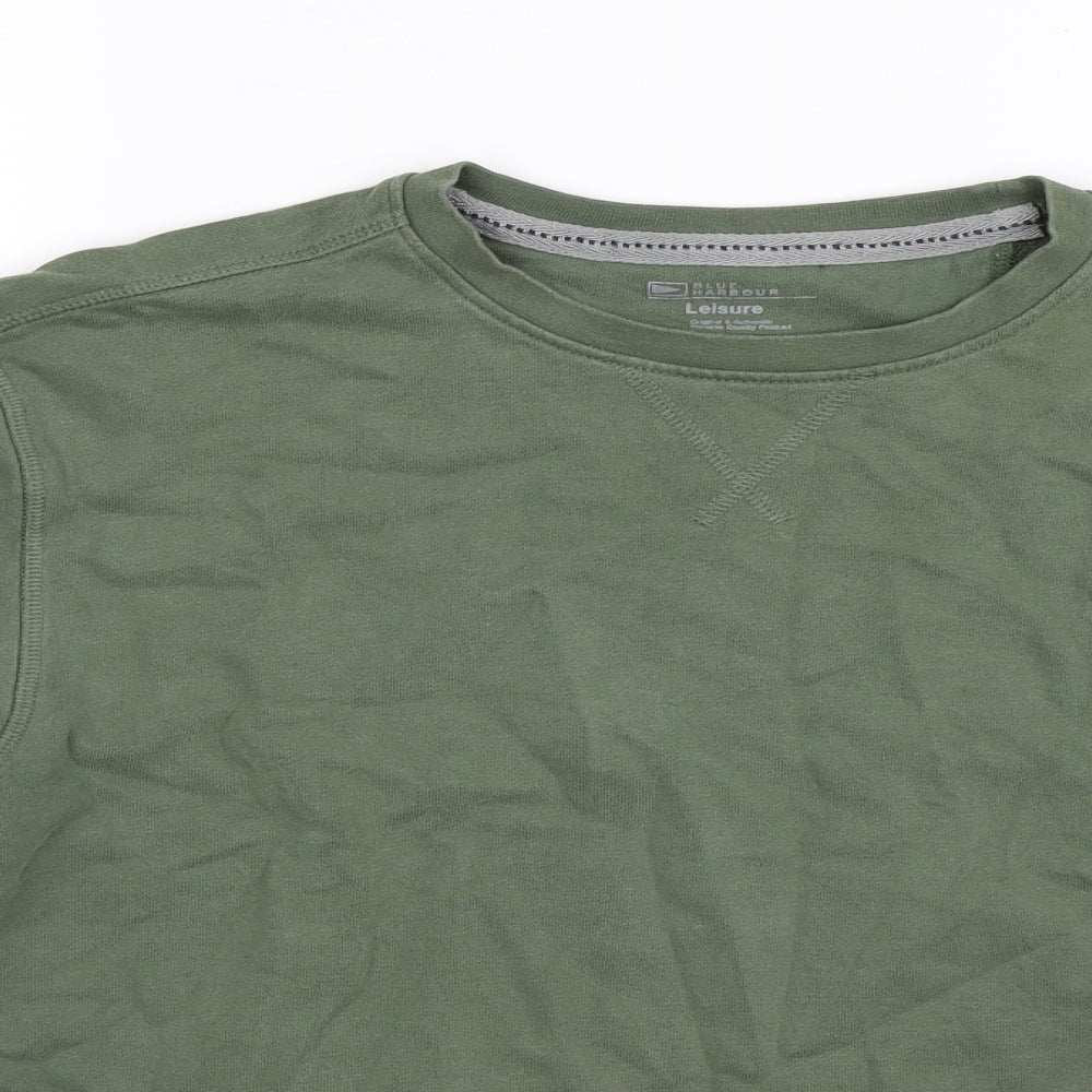 Blue Harbour Mens Green   Pullover Sweatshirt Size S