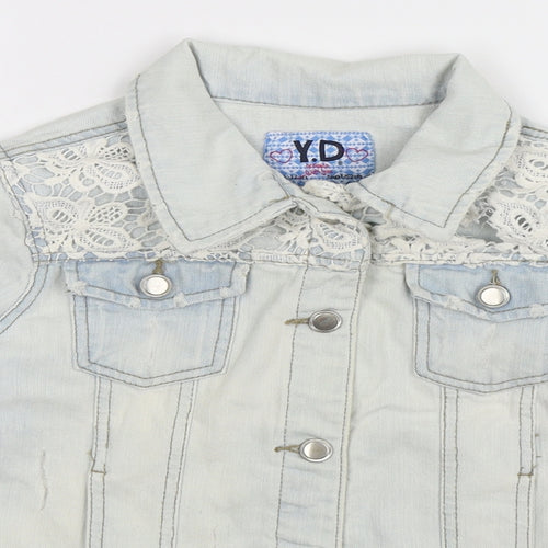 Young Dimension Girls Blue  Denim Jacket  Size 11-12 Years