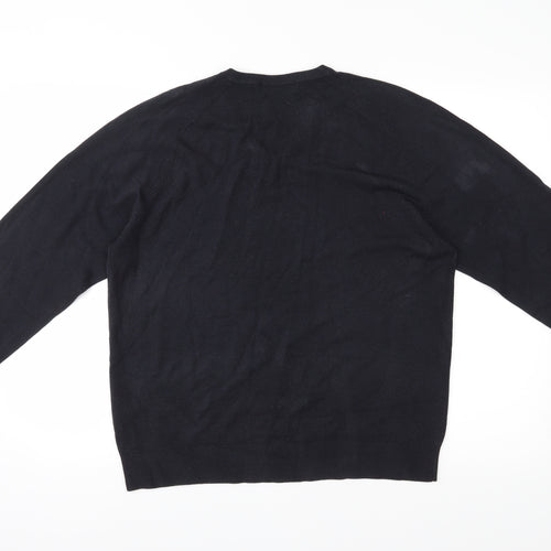 Marks and Spencer Mens Black   Pullover Jumper Size M