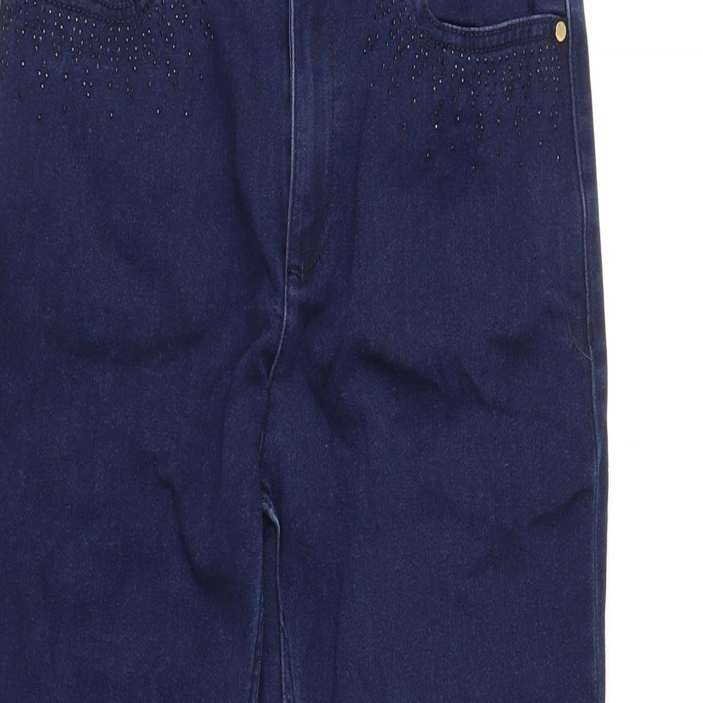 M&S Womens Blue   Straight Jeans Size 10 L26 in