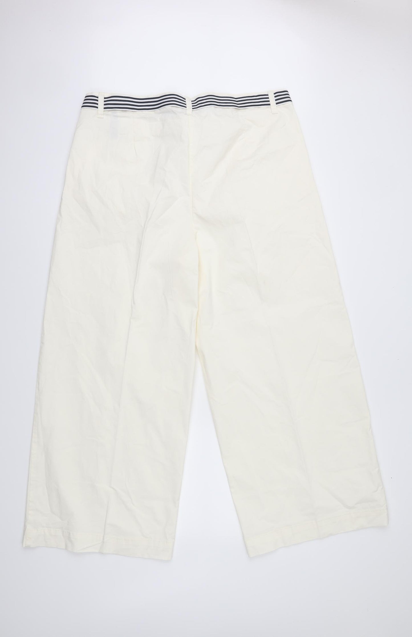 M&S Womens White   Trousers  Size 20 L27 in