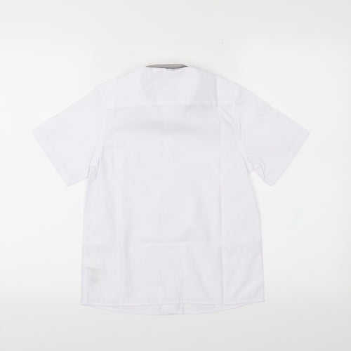 M&S Boys White   Basic Button-Up Size 7-8 Years